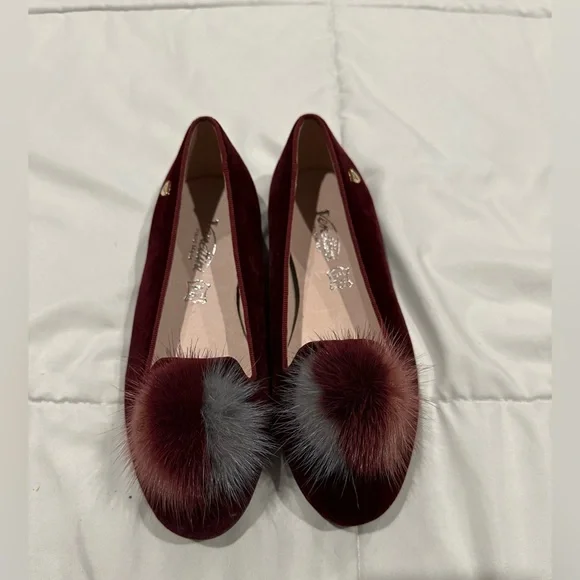Venettini burgundy maroon girls dress shoes size 32 European